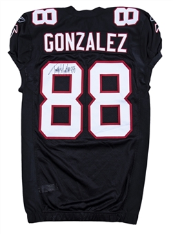 2011 Tony Gonzalez Game Used & Signed Atlanta Falcons Black Alternate Jersey (Beckett)